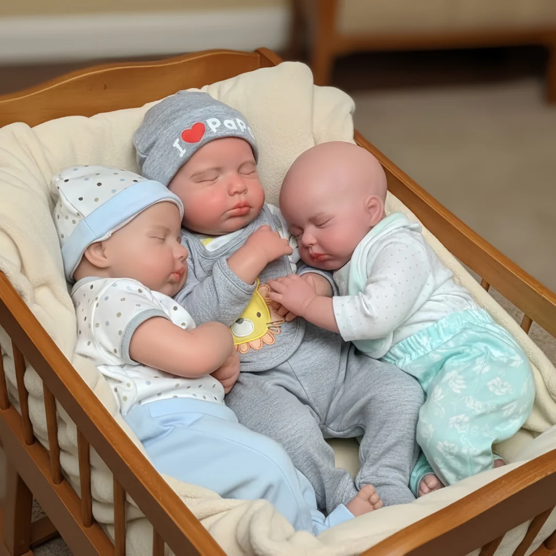 1 PCS/3 Styles Open Mouth & Painted Skin 18Inch bebe reborn de silicona Girl & Boy Doll With Rooted Eyelashes Newborn Dolls