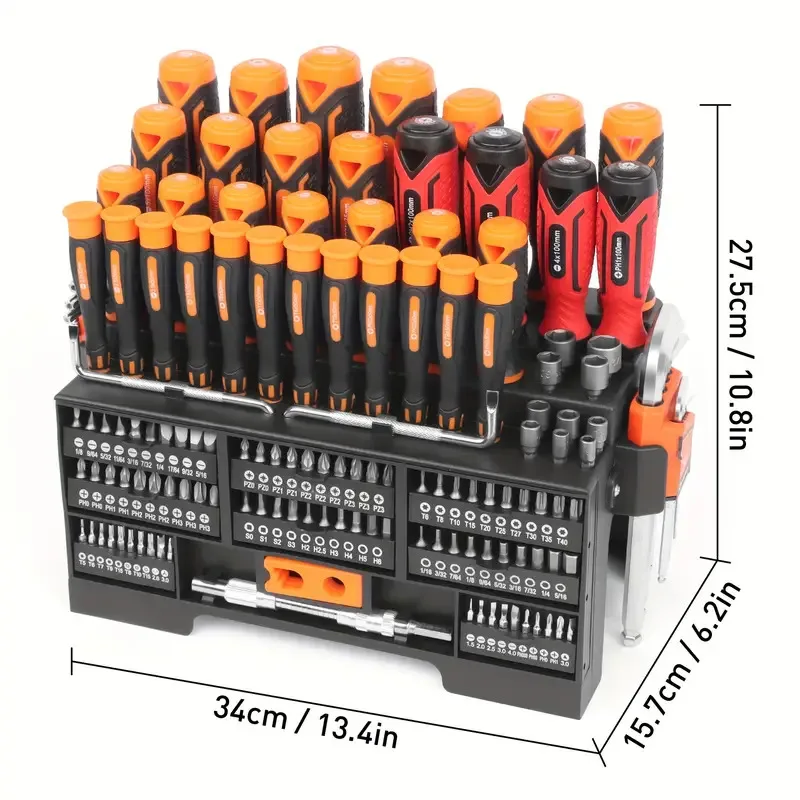 146-Piece Amartisan Magnetic Screwdriver Tool Set with Insulated and Precision Screwdrivers, Magnetizer, Hex Wrenches,