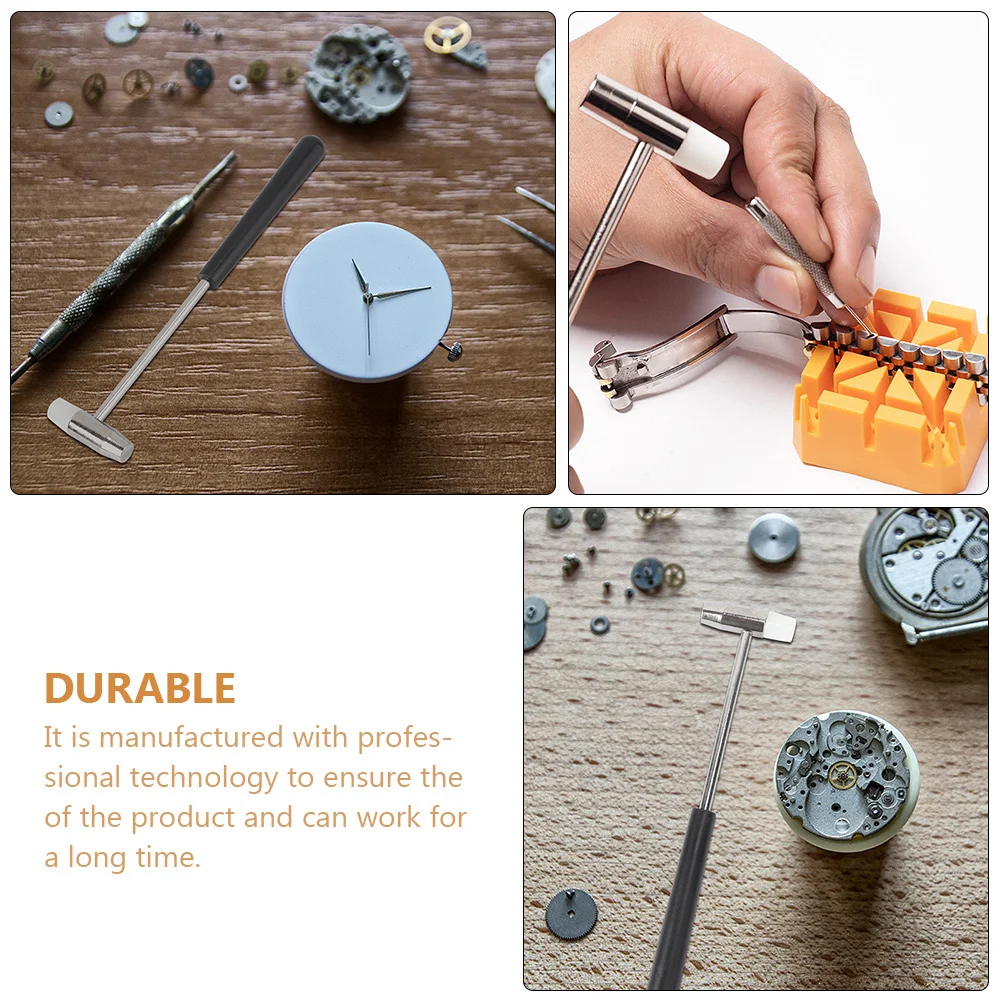 

2Pcs Mini Watch Repair Hammer Professional Grade Tool for Watchmakers and DIY Enthusiasts Fine Finish Safe on