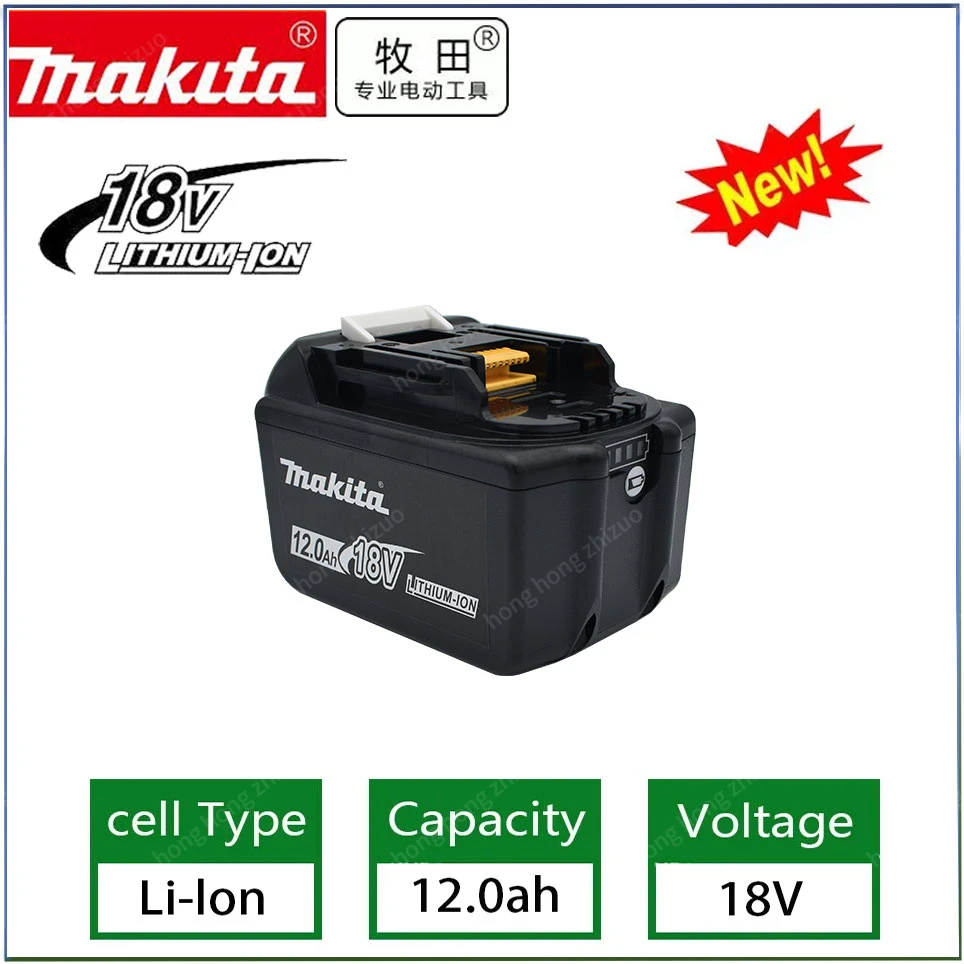 

Makita Replacement 18V 12.0Ah Battery For BL1830 BL1830B BL1840 BL1840B BL1850 BL1850B rechargeable battery LED indicateur