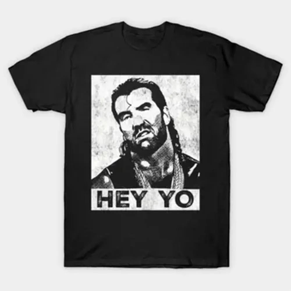 Scott Hall - Razor Ramon Hey Yo T-shirt For Men Women 100% Cotton T Shirts Short Sleeve Tops 0102-2