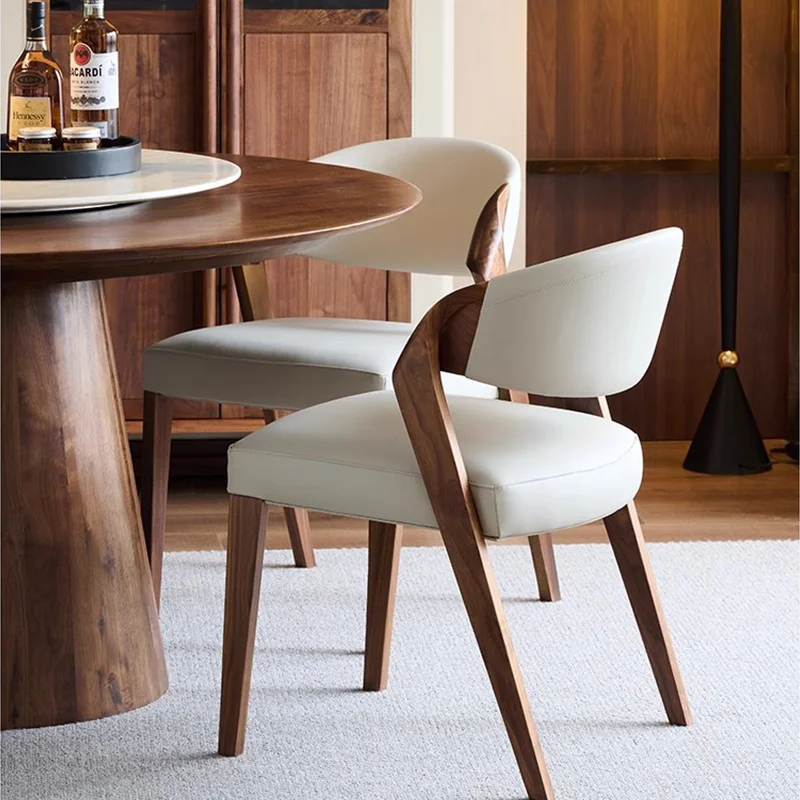 كرسي الطعام الخشب الصلب غرفة الطعام الجلود الطعام الفاخرة شرفة الأثاث التخليص الأريكة دي بار البراز كرسي المطبخ دالبا #6