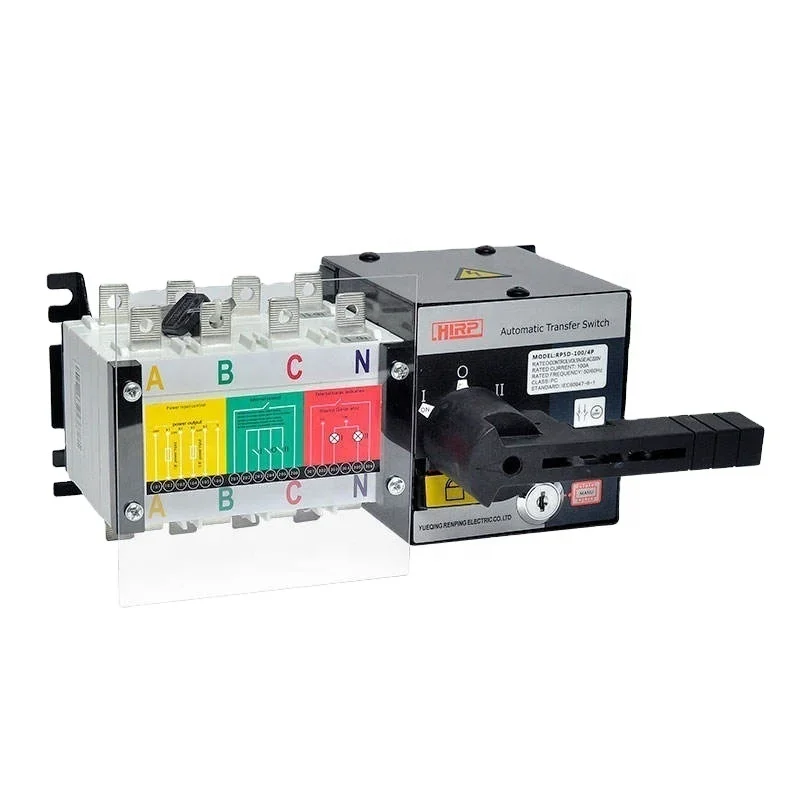 RP5D-100 100 Amp 230V Dual Power Three Phase/ Single Phase Automatic Changeover Switch