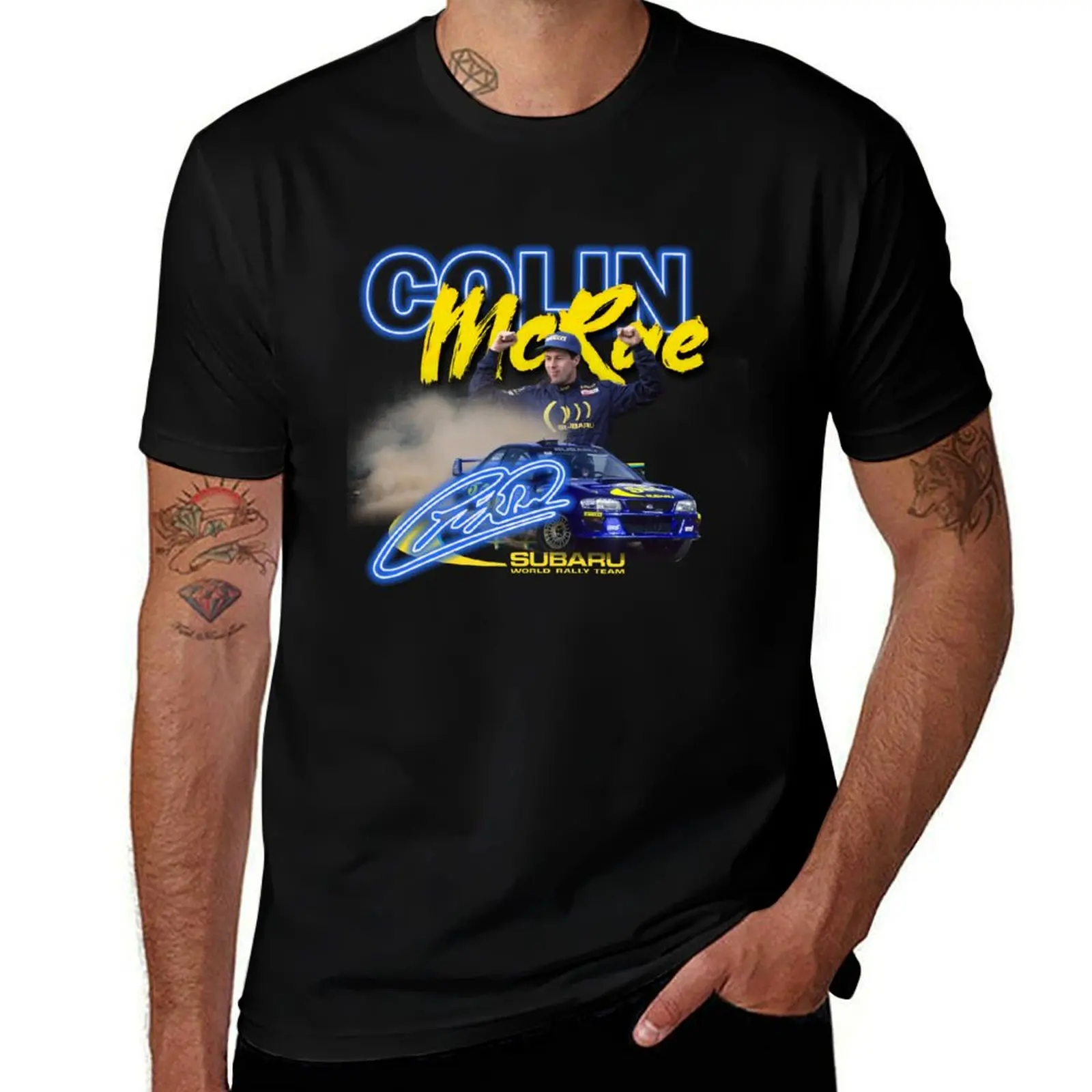 

VINTAGE 90s COLIN MCRAE SHIRT T-Shirt anime t shirts for man cotton tshirt 100%
