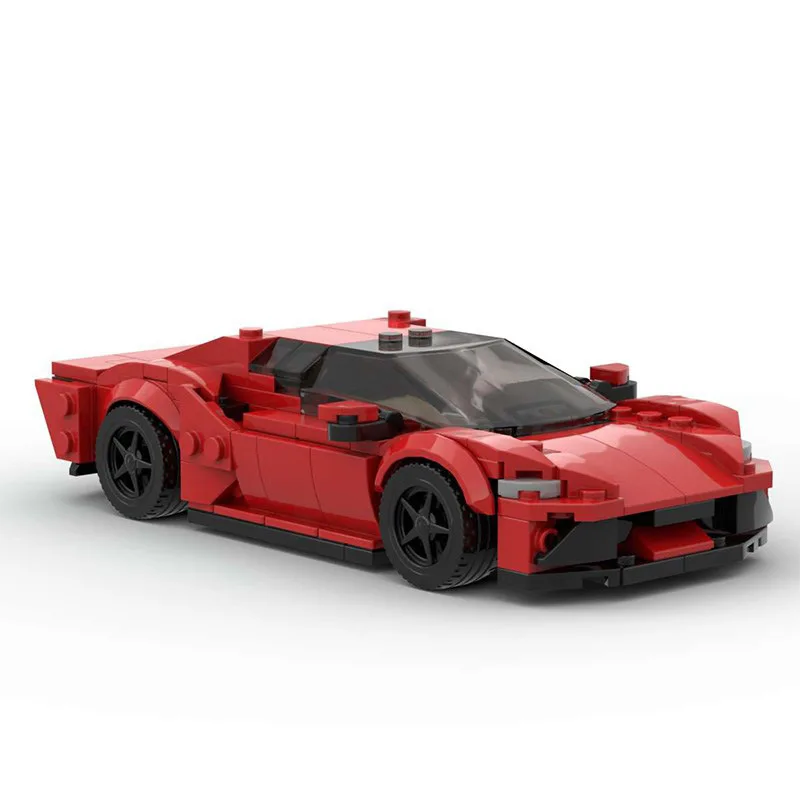 Décennie s de construction de voitures de sport Super Champions pour garçons et filles, ensemble de briques, Ferrari technique, vitesse GTB, jouets pour enfants, cadeaux, 296