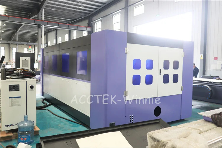 5mm Metal Sheet Cutting by Max Fiber Laser Source Single Table 1000w 1530 Laser Cutter Machine