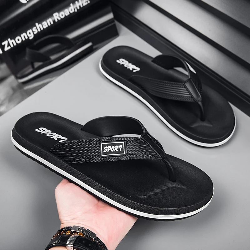 

Fashion Men Slippers Non-Slip Sandals Thick Soft Platform House Shoes Male Indoor Outdoor Shower Bathroom Slipper Casual Shoes