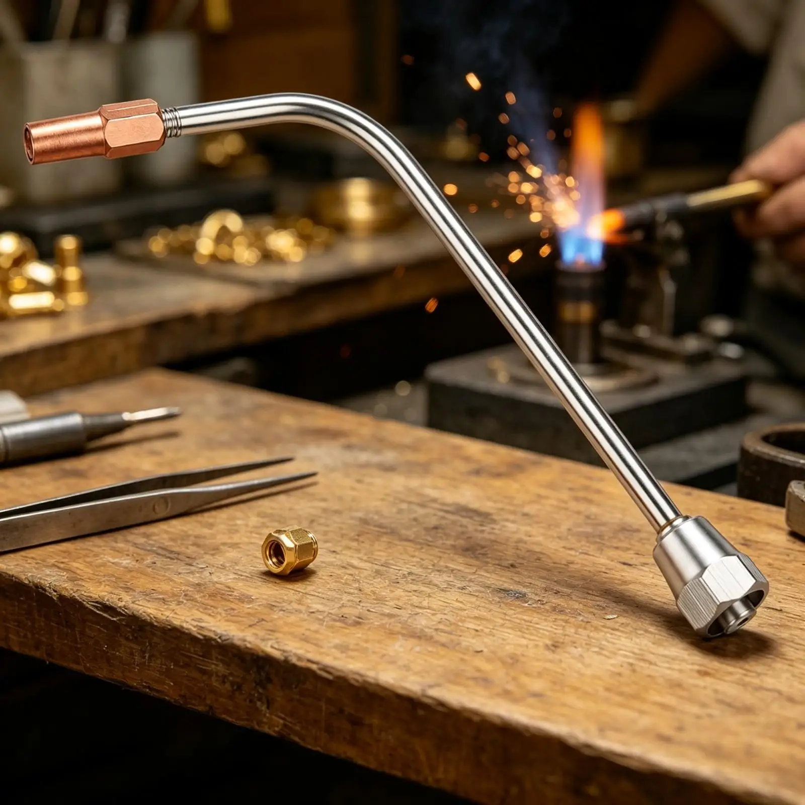 Jewelry Gas Burner Copper Nozzle Welding Torch Tip for Fine Soldering and Brazing Work