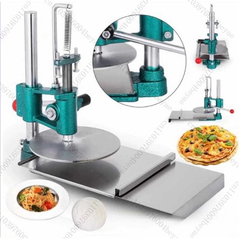 20CM Manuelle Pizza Teig Presse Maschine Edelstahl Teig Roller Sheeter Gebäck Presser Pizza Teig Chapati Abflachung Presser