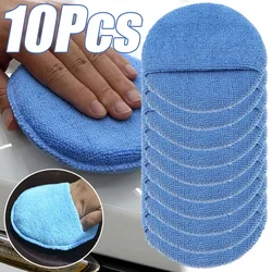 10/1Pcs Microfiber Car Wax Applicator Pad Polishing Sponge Ultra Soft with Finger Pocket Car Polishing Sponge Polish Foam Sponge