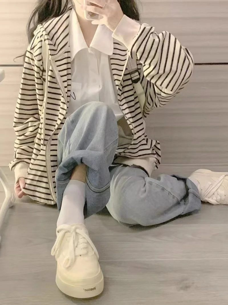 

Хлопковые толстовки с капюшоном, женские топы с длинными рукавами, контрастные строчки, цвета хаки, с напуском, рождественская верхняя одежда, толстовки с отложным воротником