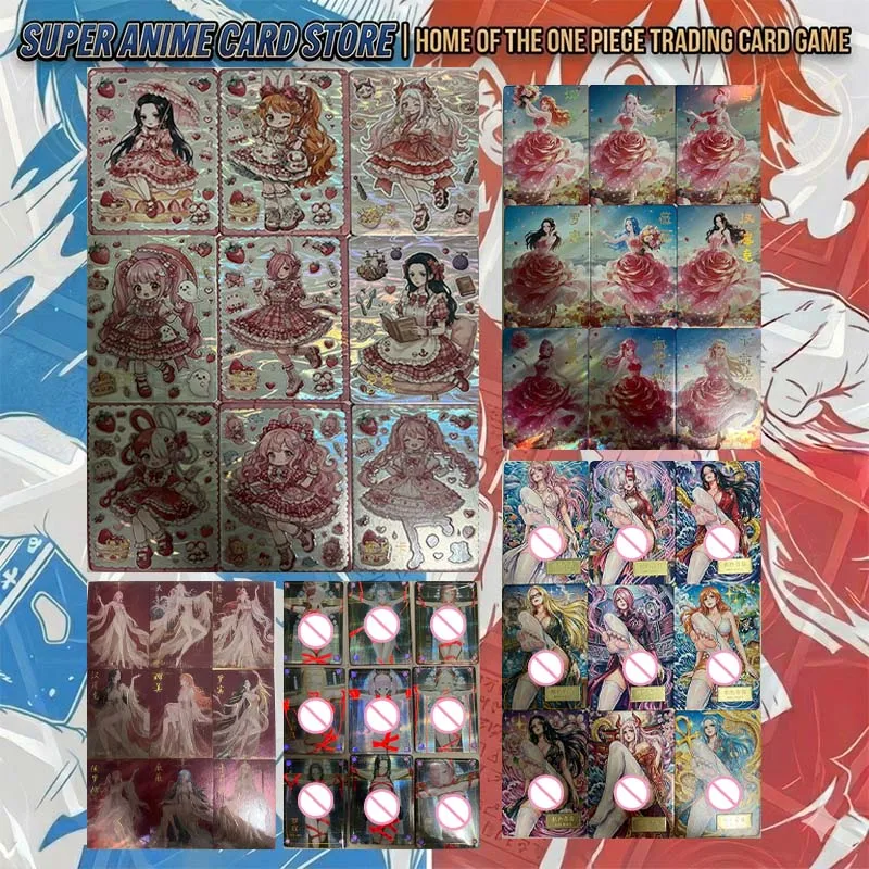 Japanese Anime ONE PIECE Card Set LOT FH LUO OAS Nico Robin Boa Hancock Shirahoshi Carrot Vinsmoke Reiju D.Vivi Collectible Card