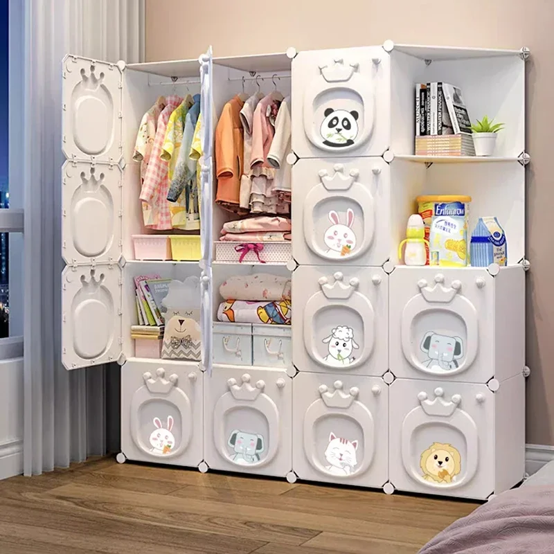 Kids Shelves Closet Open Dining Cabinets Cupboard Bedroom Minimalist Wardrobe Jewelry Wardrobe Nordic