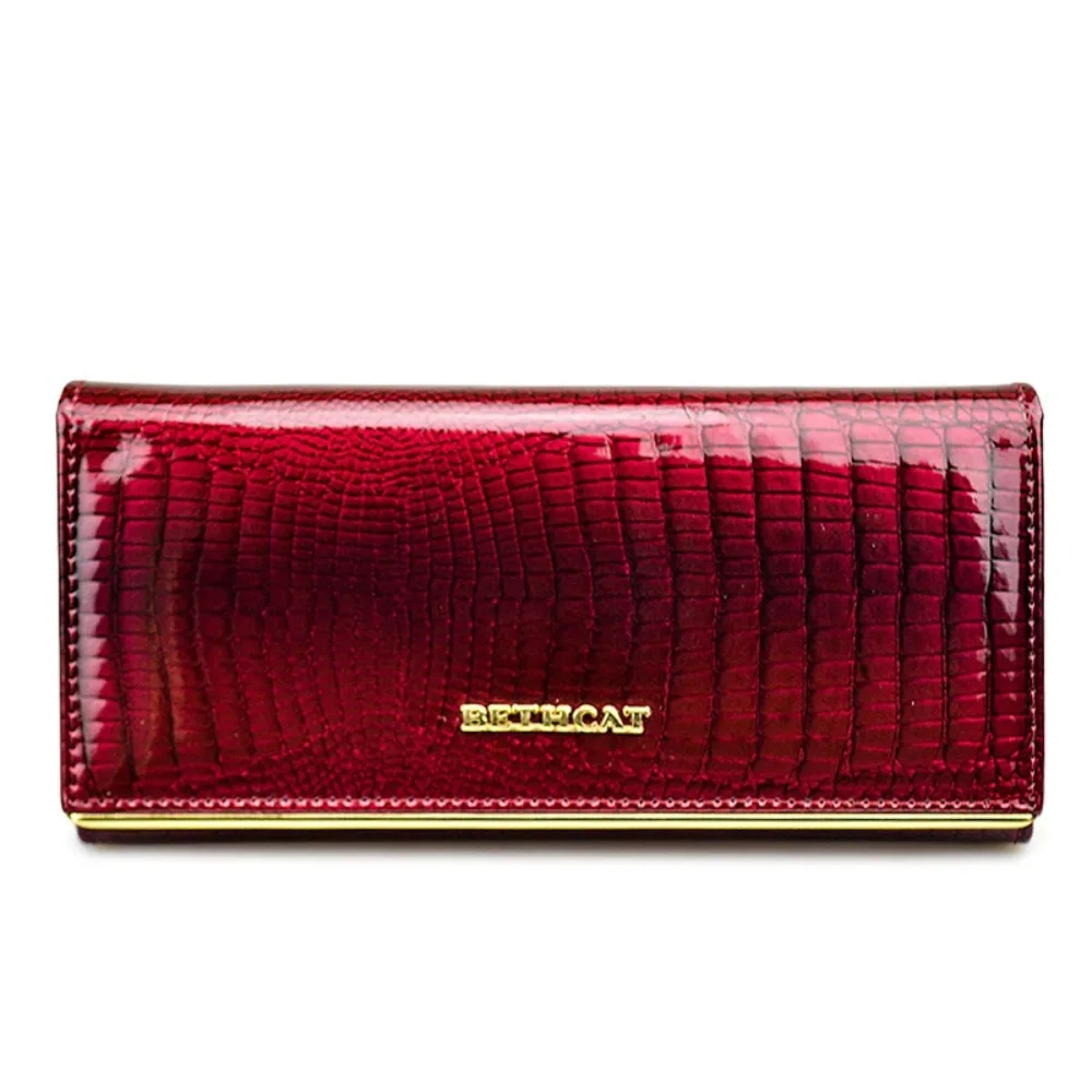 Luxury Women's Genuine Leather Wallet Crocodile Pattern Patent Clutch Coin Purse Designer High Quality Fashion Luxury designer