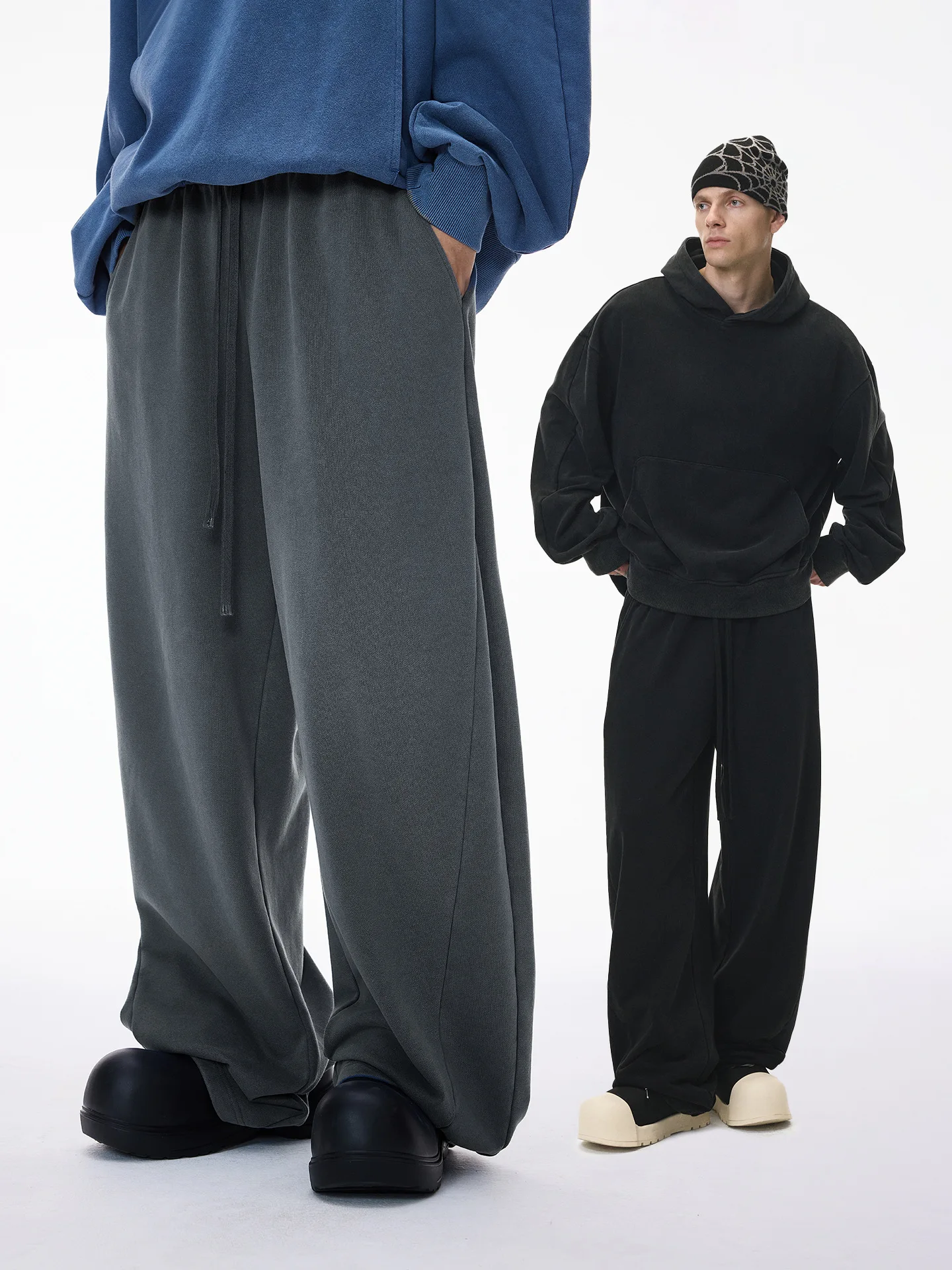 

Свободные повседневные брюки 380G Aso Special Dye Waed Knife, спортивные штаны унисекс с широкими штанинами, модный бренд, осенняя новинка