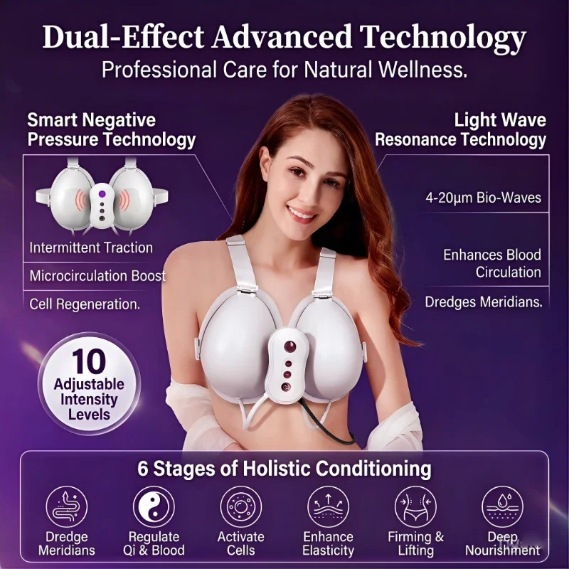 Home Wireless Chest Enhancement Vibration Massage Machine Usb Electric Growth Care Device Bra Augmentation Breast Massager
