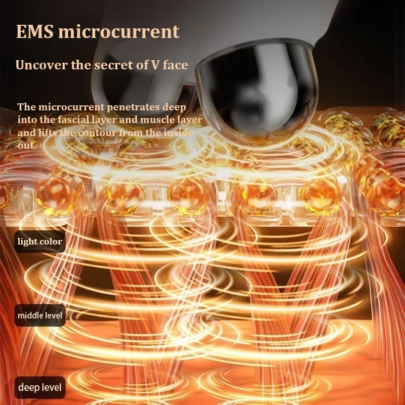 อุปกรณ์ความงาม Micro Current สําหรับการดูแลผิวหน้า ยกกระชับ ฟื้นฟูและลดความอ้วนบนใบหน้า เครื่องมือ สําหรับใช้ในครัวเรือน