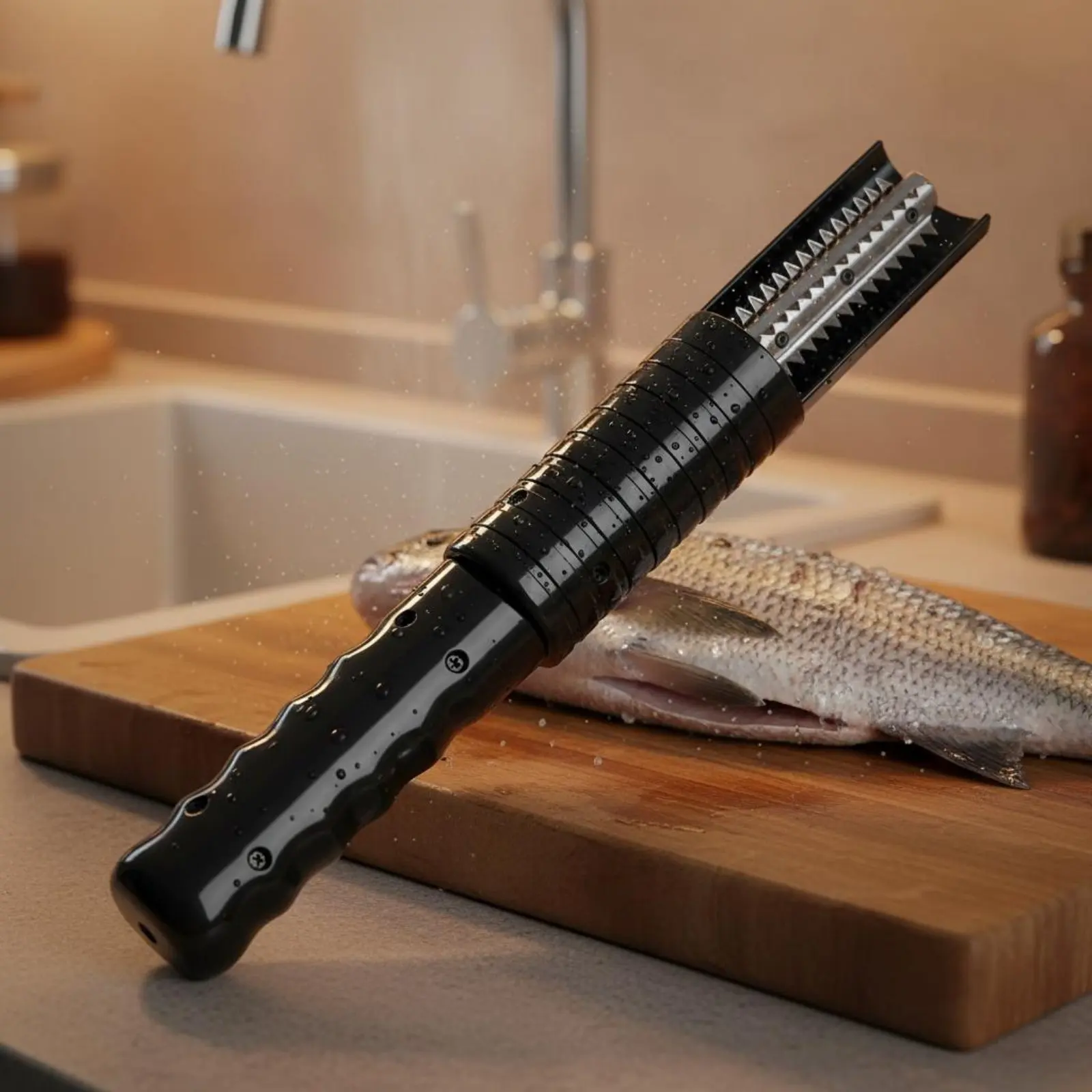 Battery-Powered Seafood Cleaning Tool Waterproof Electric Seafood Scaler High-Speed Engine Powerful for Chefs