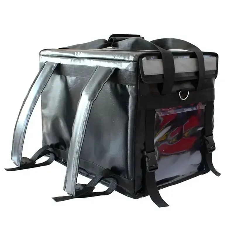 

43L Shoulder Locks Insulated Refrigerating Cabin Waterproof Takeout Cabinet Food Delivery Container Delivery Box