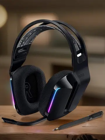 Wireless Gaming Headset Mic Aux 3.5mm Wireless Headphone Replacement Microphone Headset Mic for Logitech G733 Gaming Headphones