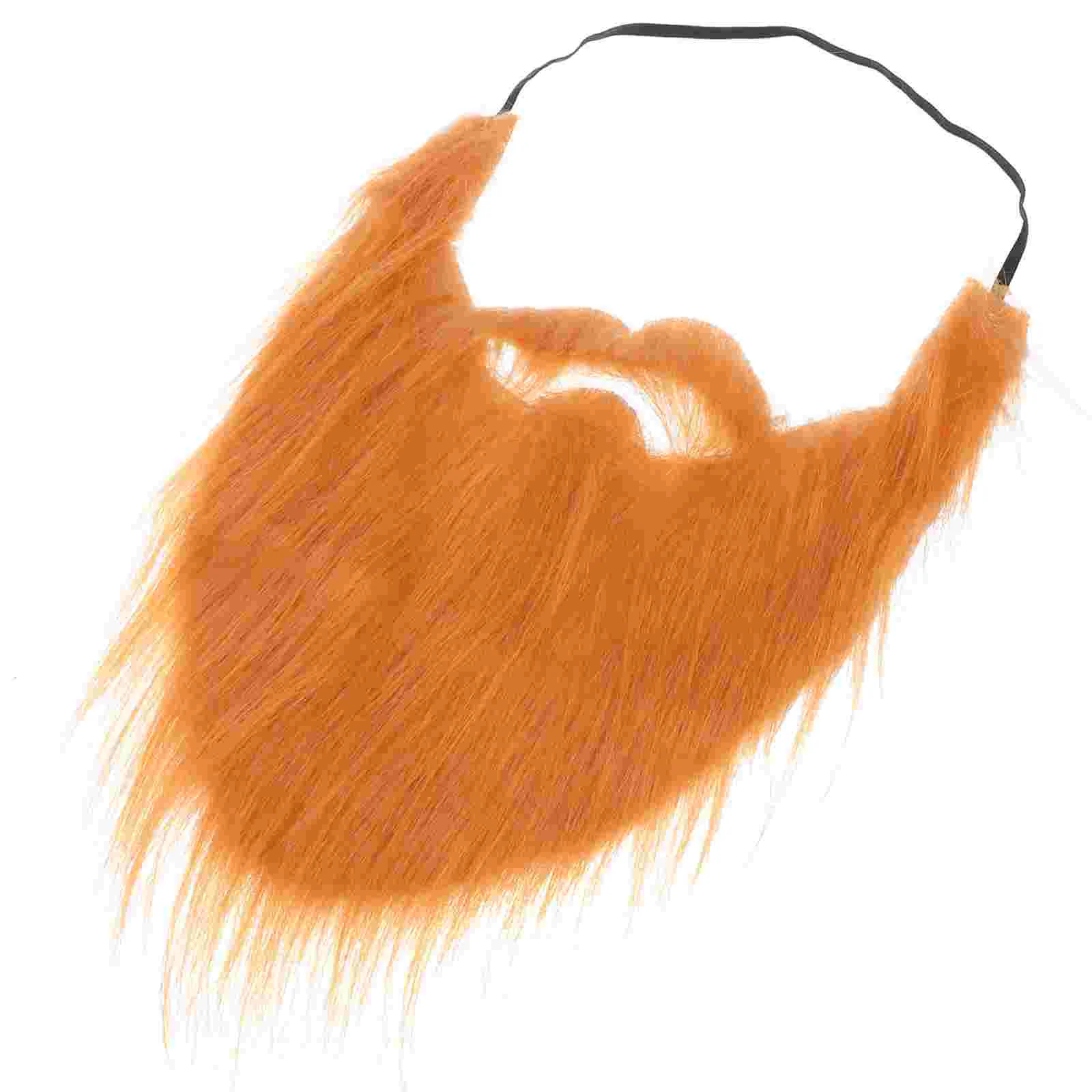 2 Pcs Brown Beard Cosplay Fake Whisker Costume Beards Mustache Party Facial Hair