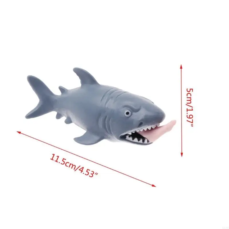 2 pièces homme mangeant requin presser jouets amusants terrifiant Animal malheureux humoristique facile soulagement du Stress Anti-stress jouets pincer