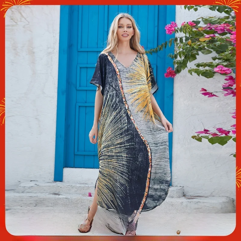 

2 Colors New Cross-Border Vaion Beach Skirt Bikini Sun Protection Clothing Swimming Suit Outerwear for Women