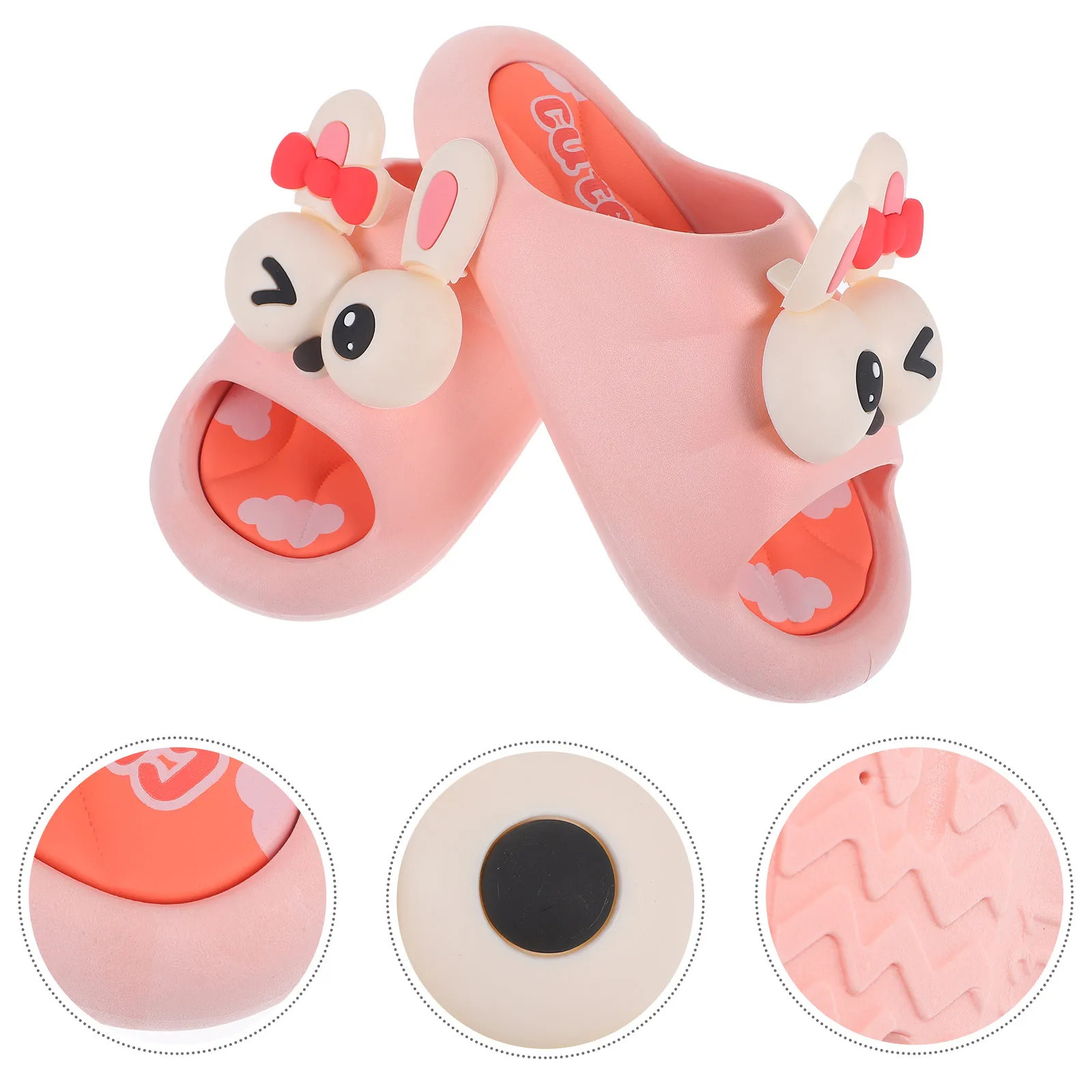 

1 пара детских тапочек, сандалии-шлепанцы с героями мультфильмов, мягкие нескользящие летние пляжные тапочки, сандалии-слайды для малышей, размер 32 33, для детей