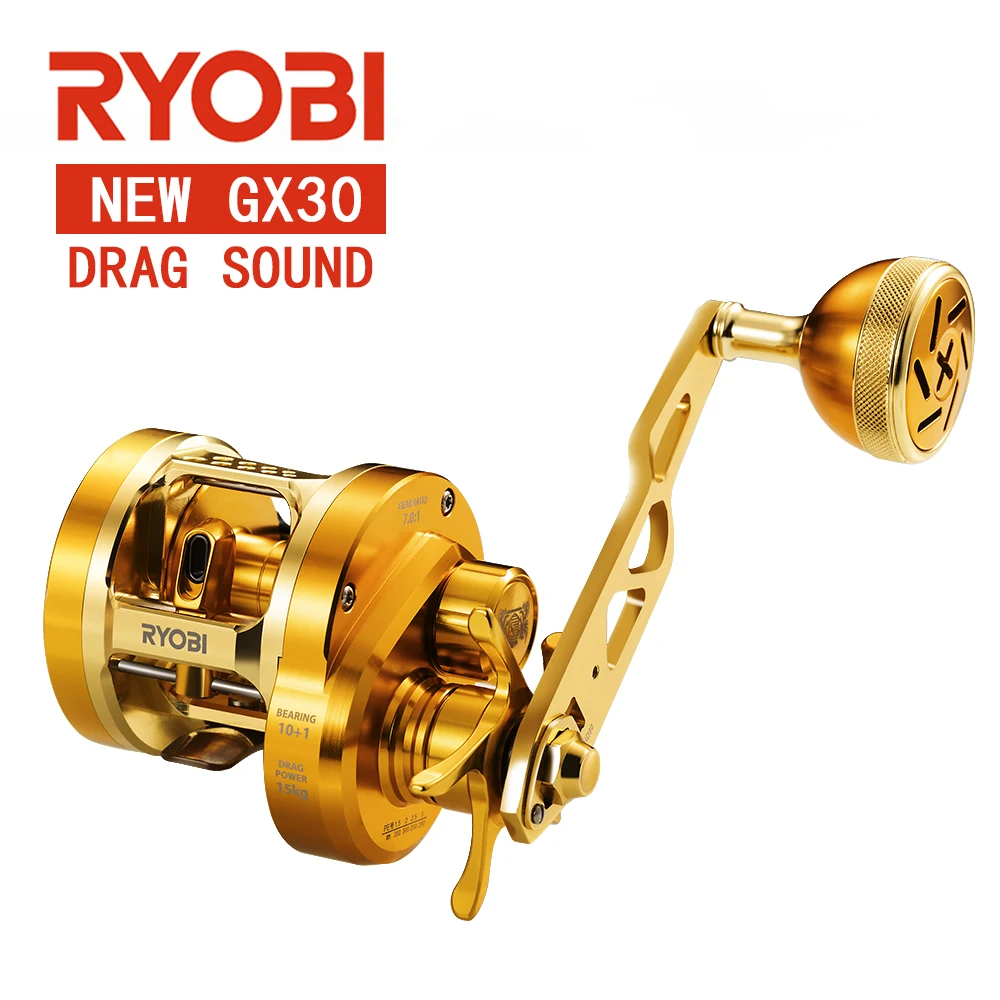 

RYOBI VARIUS GX30 METAL FISHING REEL DRUM WHEEL 11BB 15KG LIGHT JIGGING BOAT REELL BAIT CASTING REEL