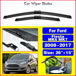 Wiper LHD Front Wiper Blades For Ford Fiesta MK6 (MK7 in UK) 2008-2017 2009 2010 Windshield Windscreen Front Window 26