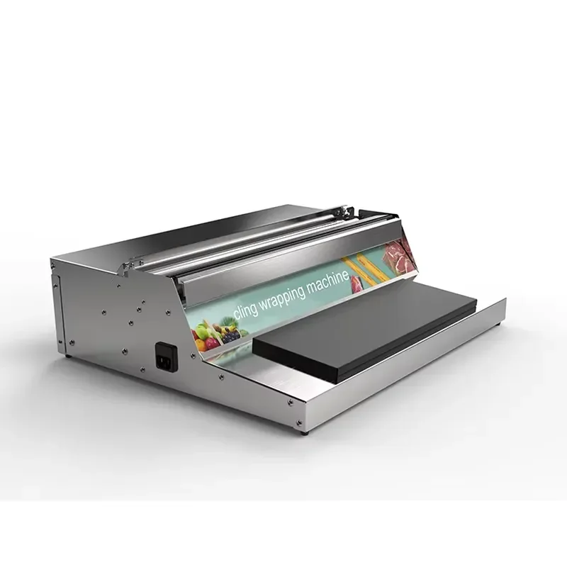 Small Scale Food Packaging Plastic Stretch Film Cling Wrapping Machines