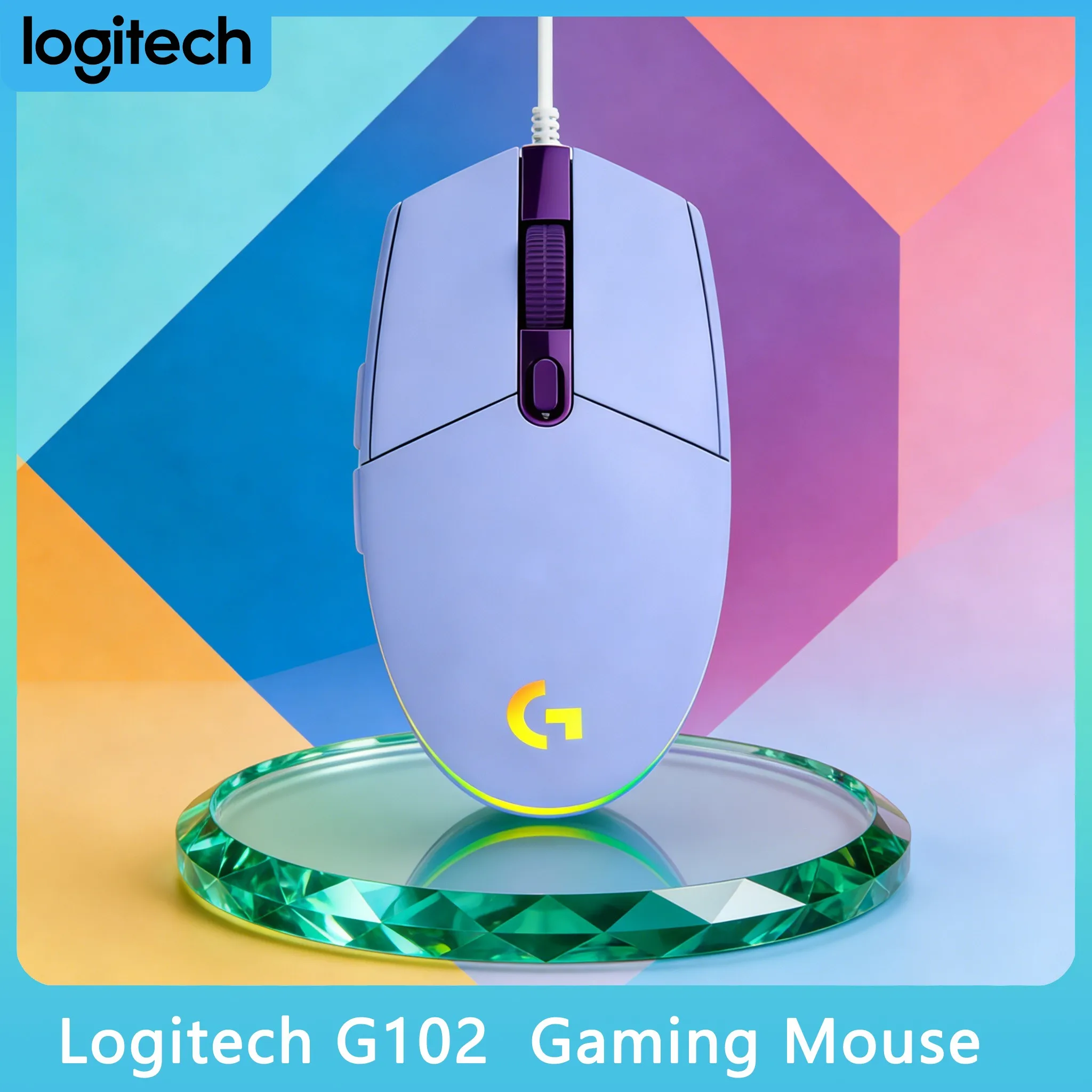 

Logitech G102 Wired RGB Mouse Compact Design Portable for Laptop Gamer