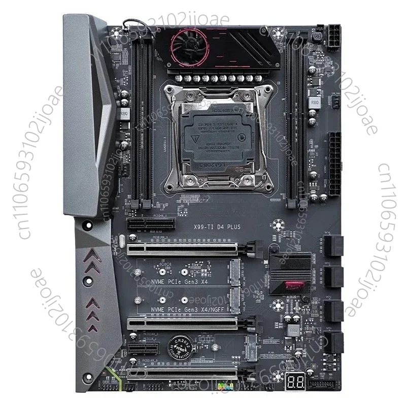 X99 X99-TI D4 PLUS Main Board 4 Channels 10 Layers PCB 8 Items Power Supply