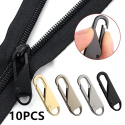 5/10PCS Universal Zipper Puller Detachable Metal Zipper Head Repair Kits For Zipper Slider DIY Craft Sewing Clothes Accessories
