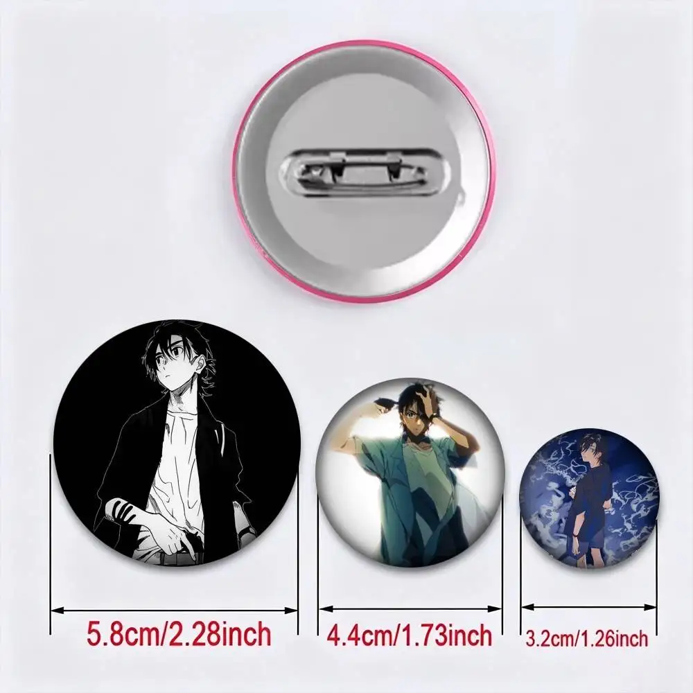 S-Summertime Shinpei Ajiro 25 32 44 58 75mm Badges Personalized Round Brooches Pins Accessory Gift