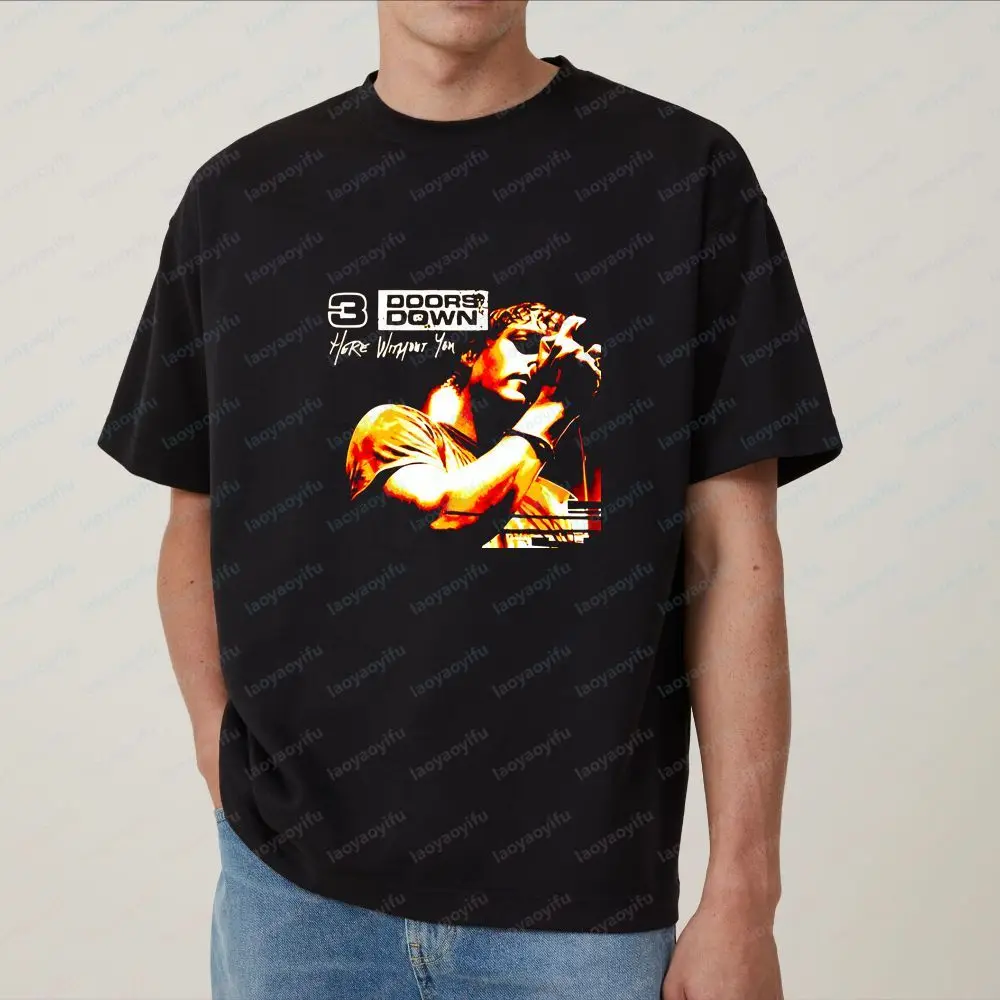 3 Doors Down Rock Band Casual Trendy Multi-purpose Short-sleeved Round-neck T-shirt Suitable for Both Men and Women