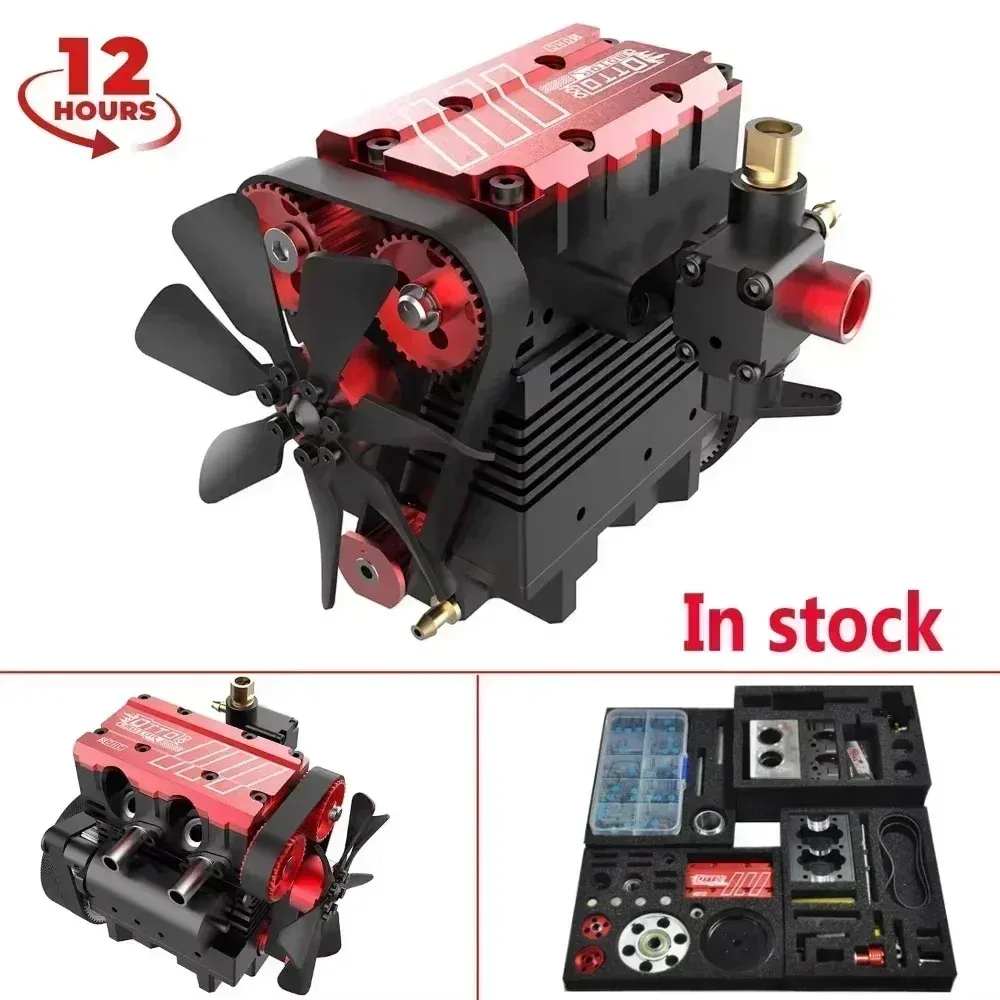 TOYAN FS-L200 Engine Model Toy Full Metal Hand-made Electric High-end Scientific Experiment Teaching Aids and Base Gift