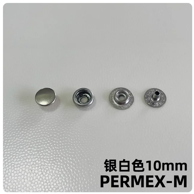 Hebilla Cuatro en Uno YKK, botón de cobre tipo O PERMEX-M importado de Japón, botón blanco grande 0 juegos de productos originales