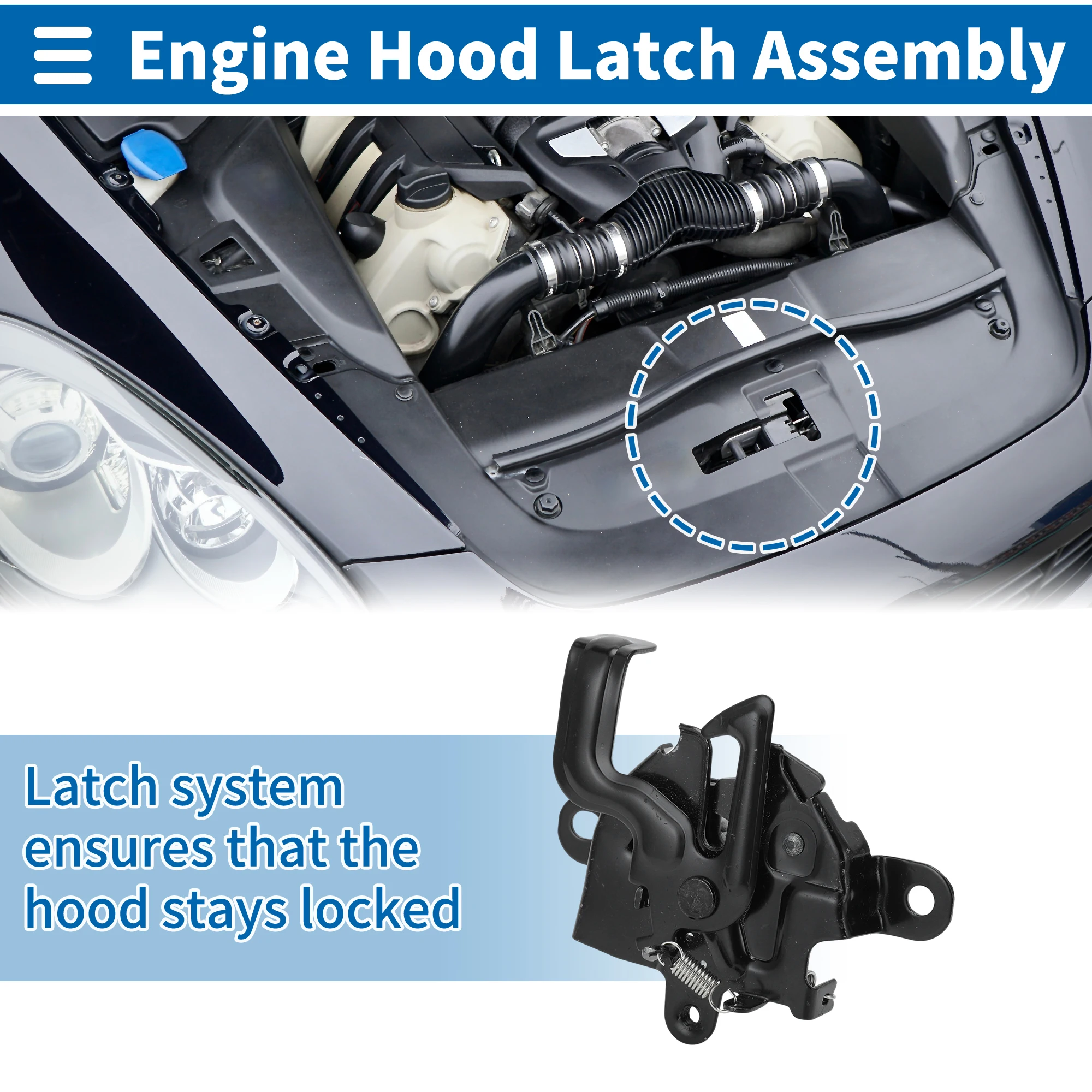 

UXCELL Hood Latch Assembly for Toyota Yaris 2007-2011 No.5351052300 1 Pcs