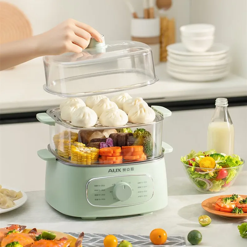 Electric Steamer Electric Hot Pot Electric Cooking Pot Household Electric Steamer Egg Steamer Electric Steamer Steam Pot 10.2L