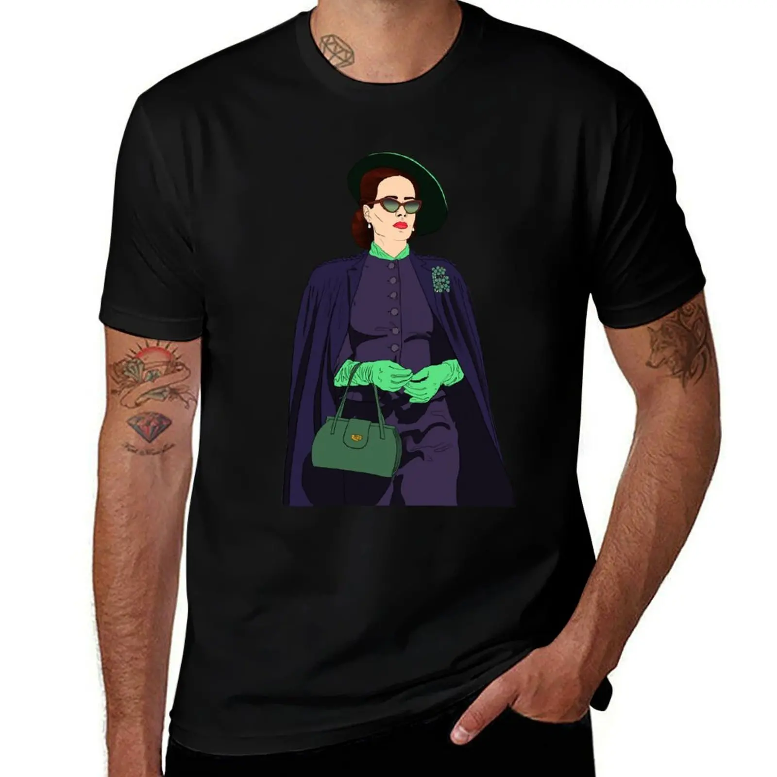 Ratched- Sarah Paulson Sticker T-Shirt korean fashion vintage graphic tee men tshirt
