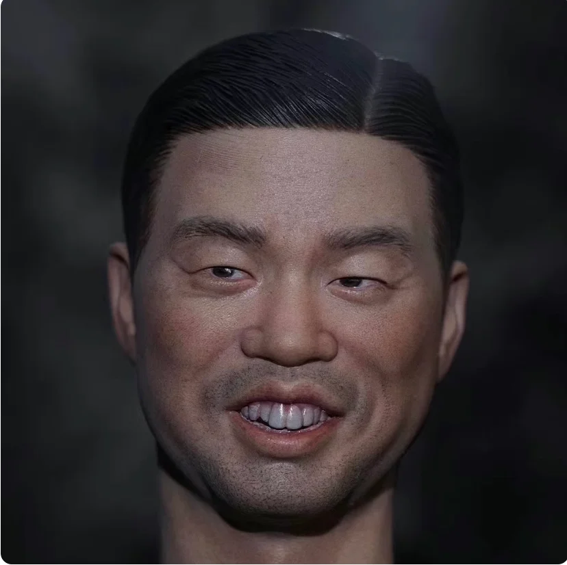 

YYDS 1/6 мужской солдат Wang Xun голова резьба скульптура модель игрушки подходит для 12 дюймов экшн-фигурка тела в наличии