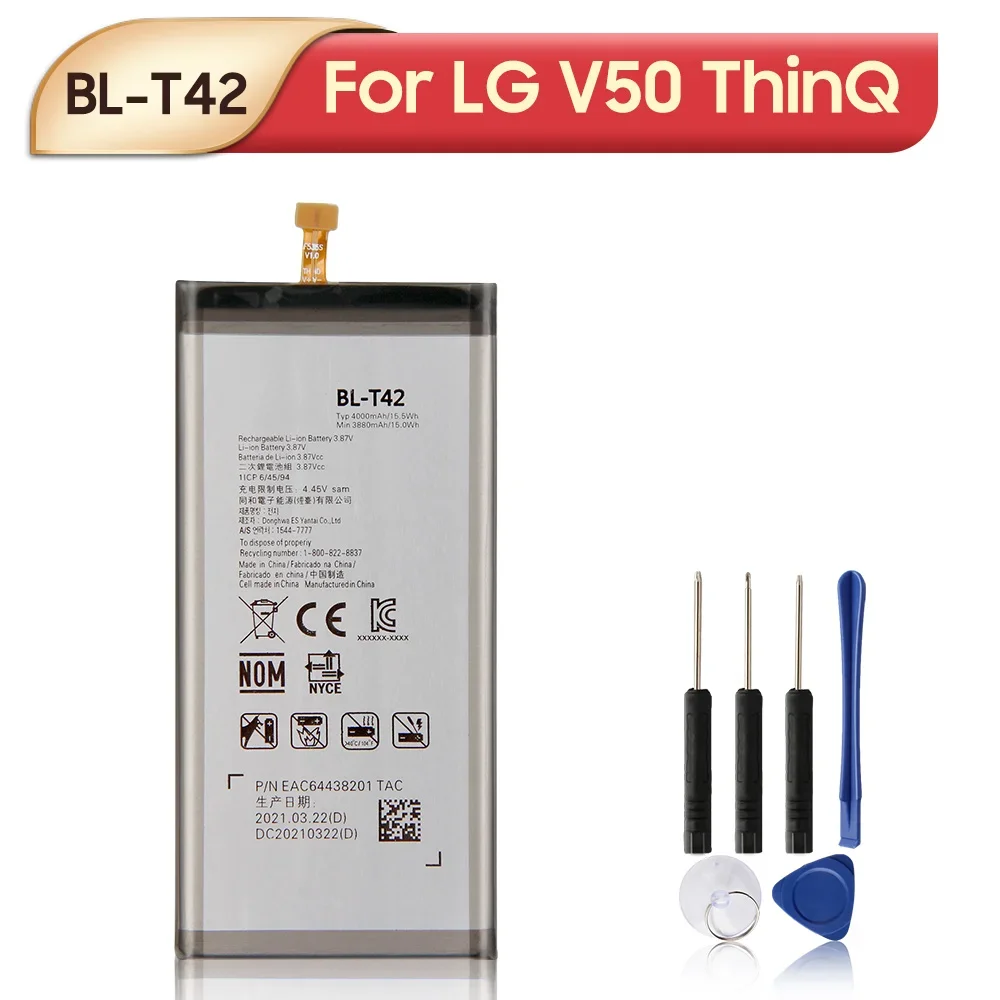 2024 Years Replacement Phone Battery For LG V60 V50 V40 V30 V20 V10 ThinQ 5G ThinQ Q710 H930 H990N H961N LS998 Q8 2018 LM-V500