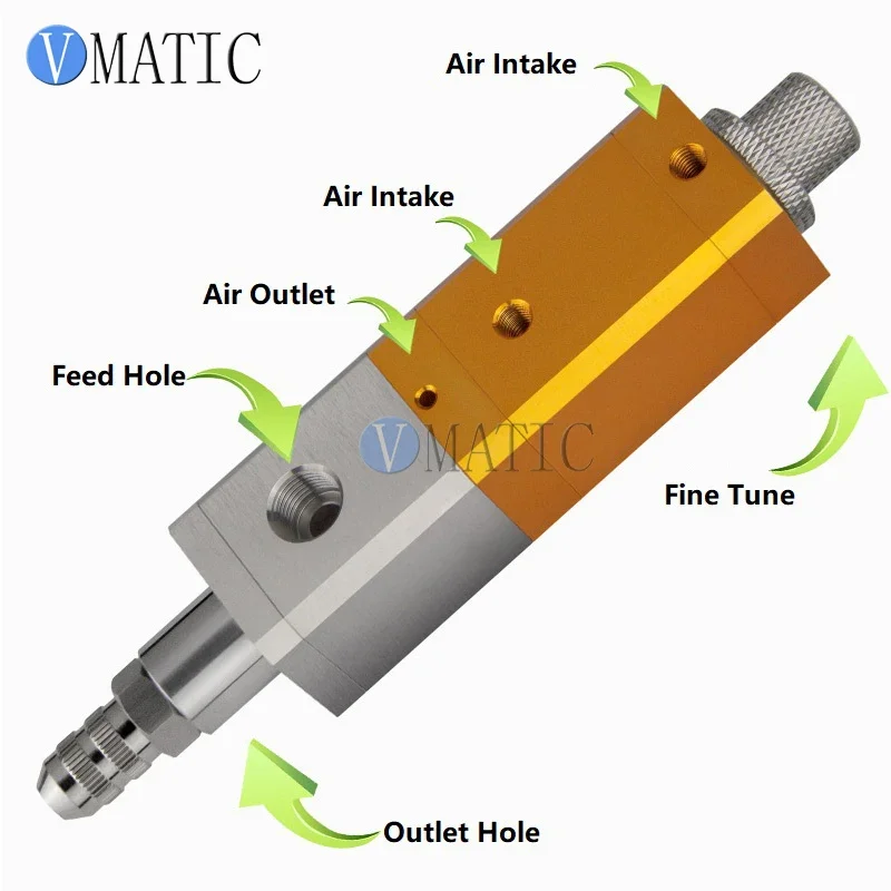 Free Shipping Air Operated Double Acting Precision Suck Back Epoxy Silicone Resin Glue Dispensing Valve