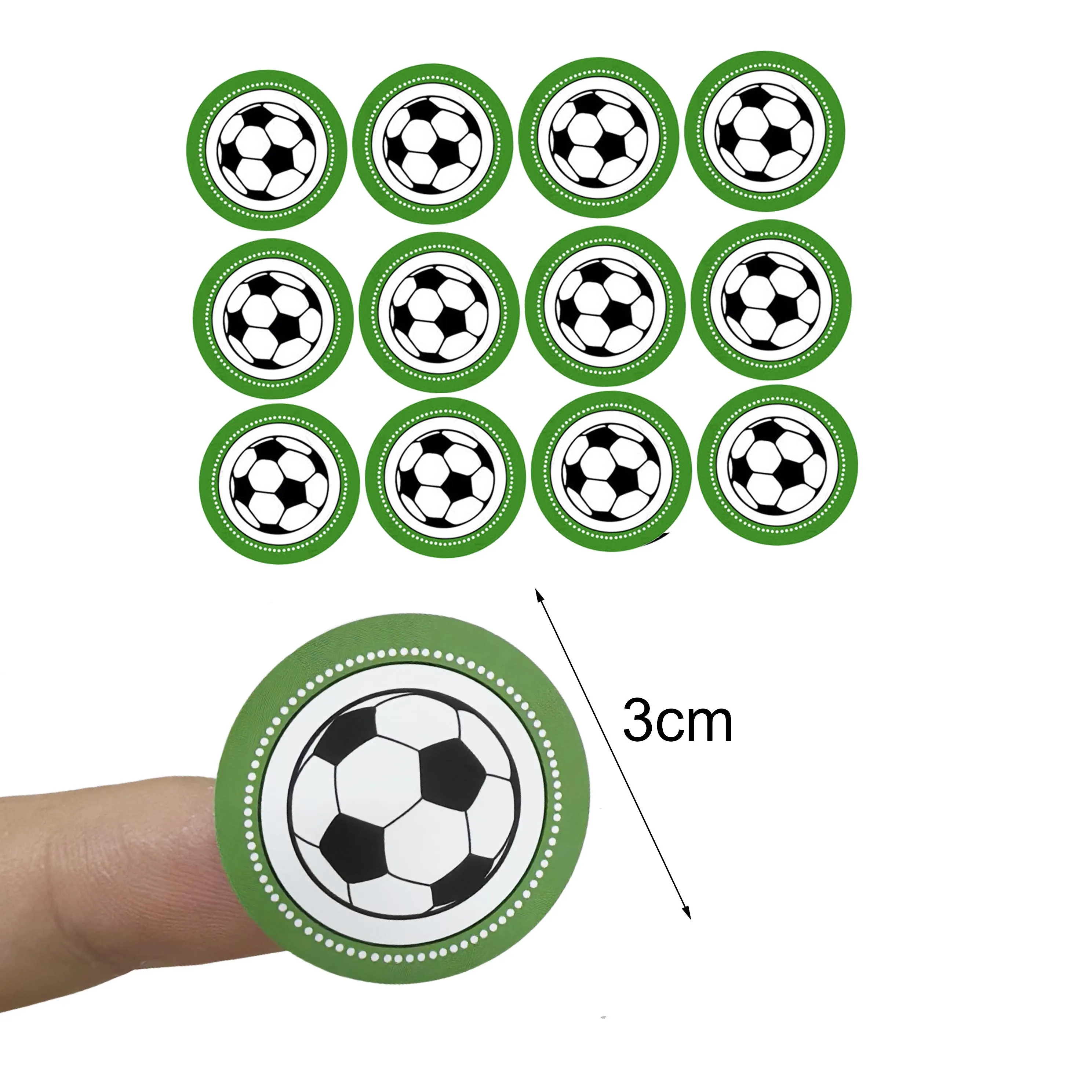 120pcs Soccer Stickers Labels for Paper Bags Helmet Scrapbooking Football Party Favors for Kids Sports Soccer Party Decorations