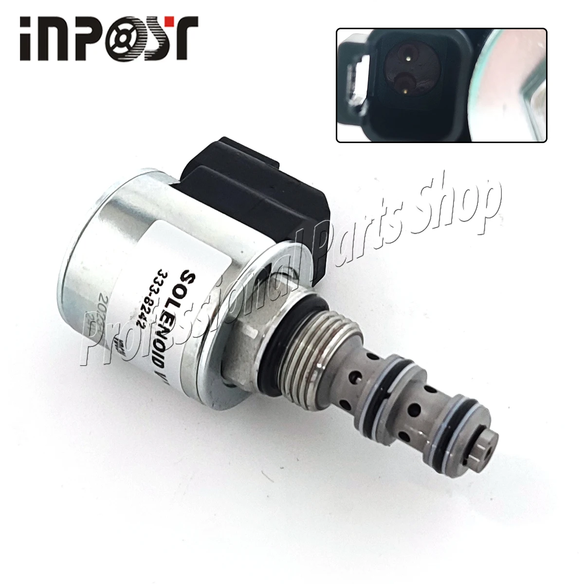 

1PC New 333-8242 3338242 24V Hydraulic Pump Solenoid Valve For Caterpillar For CAT 973 973D 973K 963D 963K Solenoid Valve