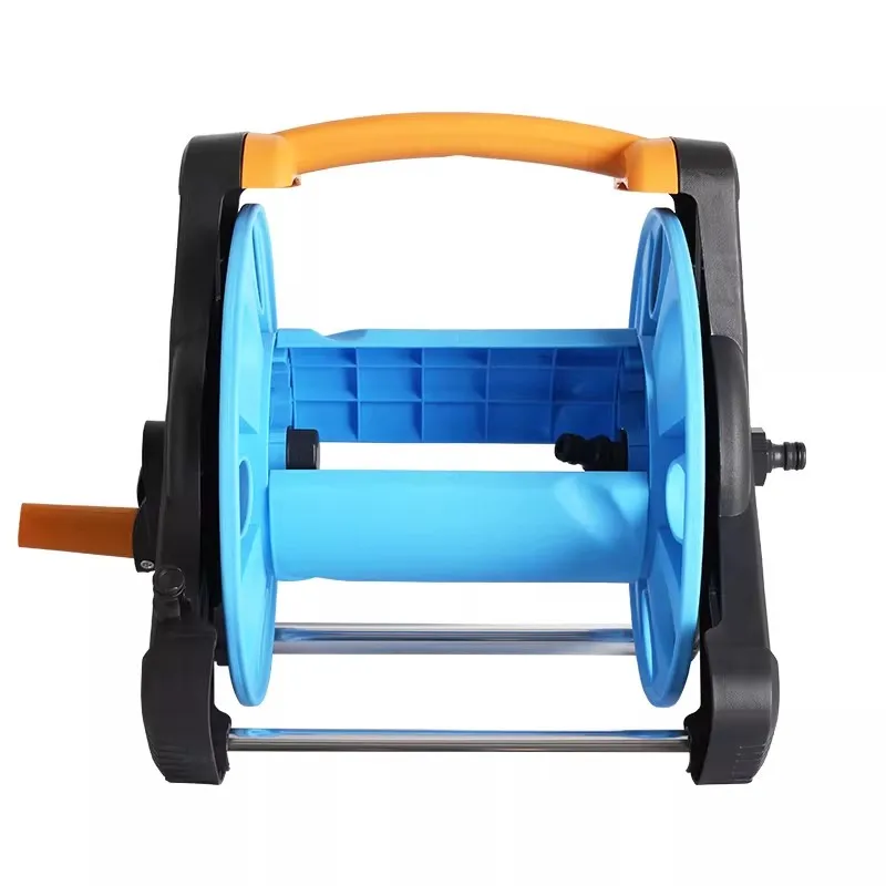 

Portable rechargeable water pump storage winding pipe reel, watering water pipe storage rack set
