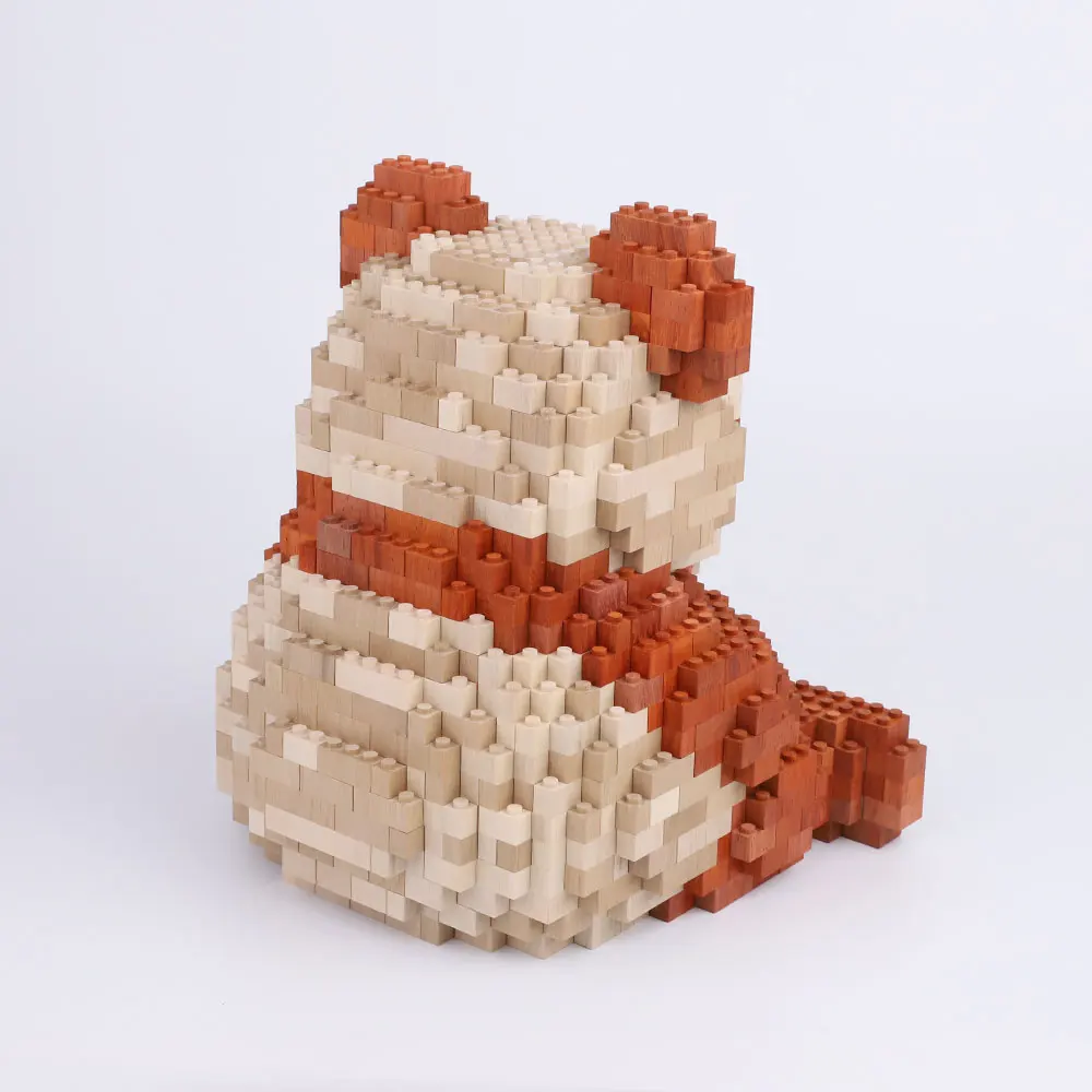 WD0002 Blocchi da costruzione in legno Panda