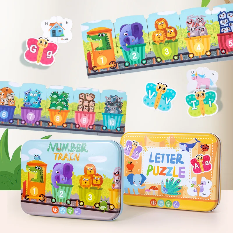

Children Early Education Puzzles Cartoon Number Letter Pairing Cognitive Enlighten Parent-child Interaction Game Kids Toys Gifts