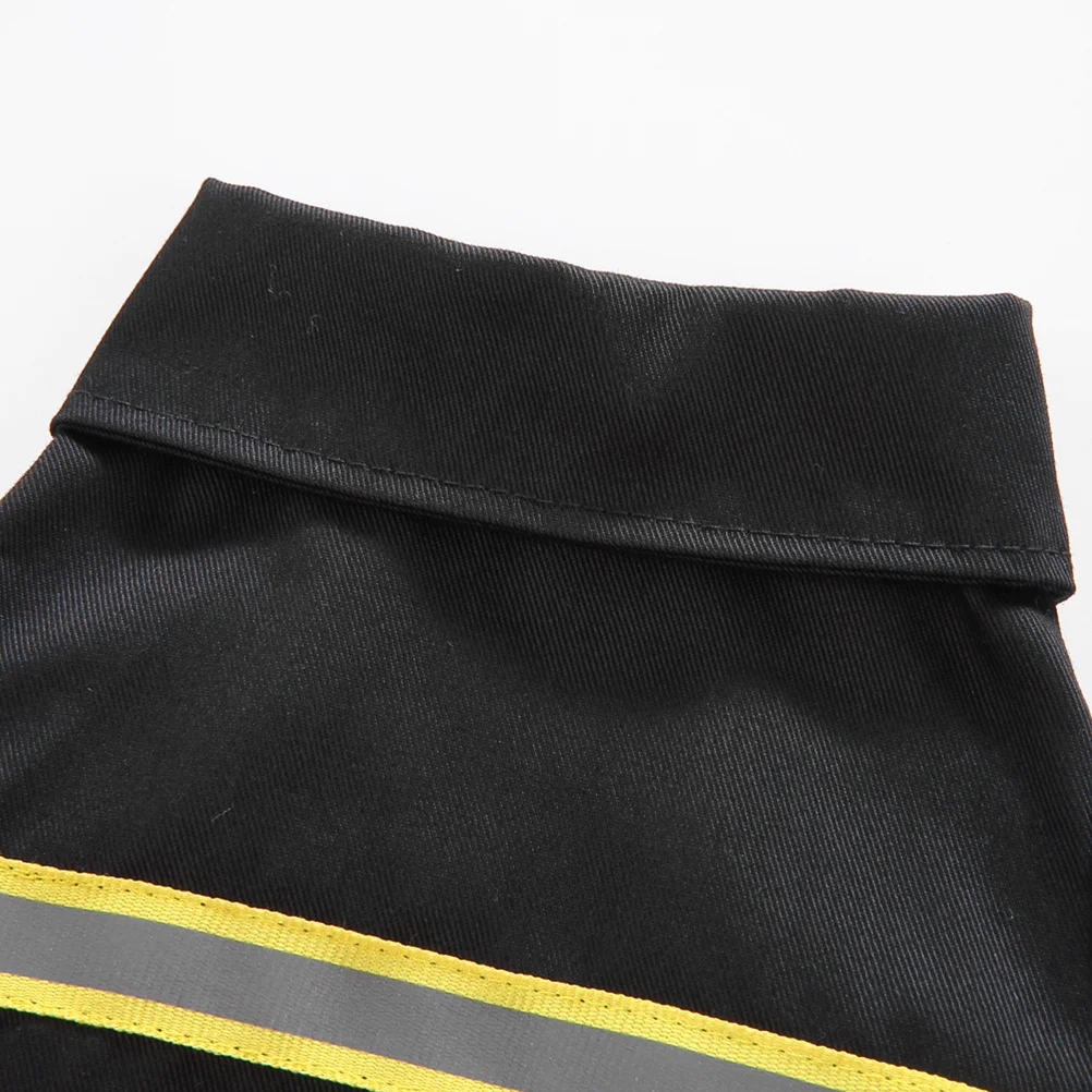 

1Set Pet Dog Clothes Firefighter Uniform Shape Pet Clothing Fine Workmanship Excellent Cutting for Cat Puppy M Black